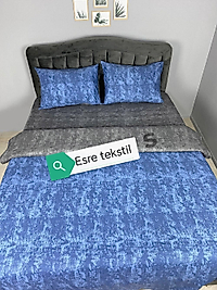 PAMUK HOME Ranforce Nevresim Takımı MAVİ GRİ