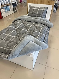 TEK KİŞİLİK YORGAN SETİ SAFİR GRİ