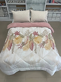 ÇİFT KİŞİLİK WELSOFT YORGAN SETİ ALENA PUDRA