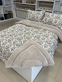 ÇİFT KİŞİLİK WELSOFT YORGAN SETİ AKSU BEJ