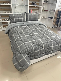 ÇİFT KİŞİLİK WELSOFT YORGAN SETİ SAFİR GRİ