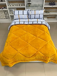 Battal boy welsoft yorgan seti hardal ekose