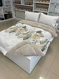 ÇİFT KİŞİLİK WELSOFT YORGAN SETİ ALENA BEJ