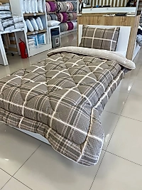 TEK KİŞİLİK WELSOFT YORGAN SETİ SAFİR BEJ