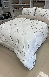 ÇİFT KİŞİLİK WELSOFT YORGAN SETİ YANSIMA BEJ